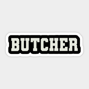 Butcher Word Sticker